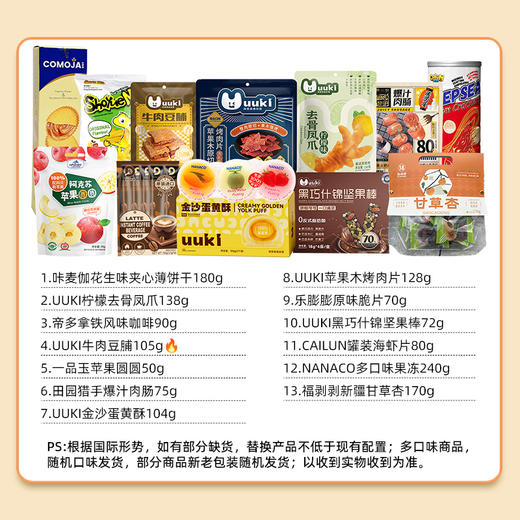 UUKI环球甄选零食大礼包 318型 1502g 商品图3