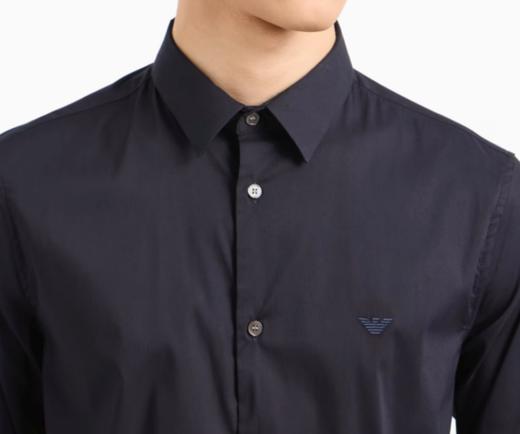 【超惠秒】Emporio Armani 男士刺绣飞鹰logo长袖衬衣 96835 商品图1