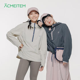 【出游季特惠】ACMEITEM爱棵米 户外 女士成人款半开襟连帽外套GAG2210482E