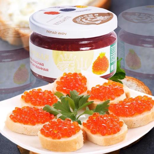 【中欧班列精选】俄罗斯原装进口鱼籽酱鲟鱼籽酱/大马哈鱼籽酱105g*2 新日期 商品图9