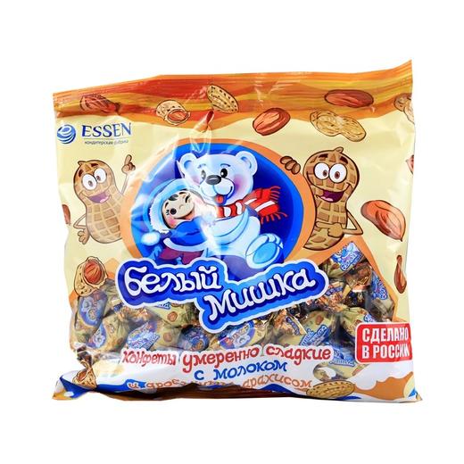 【中欧班列精选】俄罗斯进口ESSEN贵族白熊奶糖/花生夹心奶糖500g/包APX 商品图11