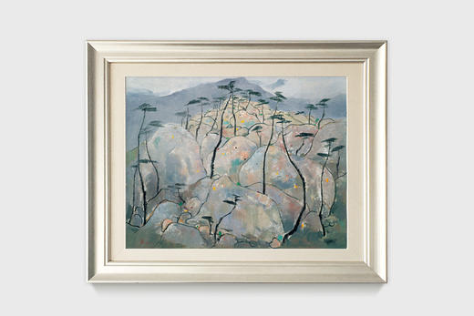 吴冠中|《崂山松石》—— 综合版（油画） 商品图0