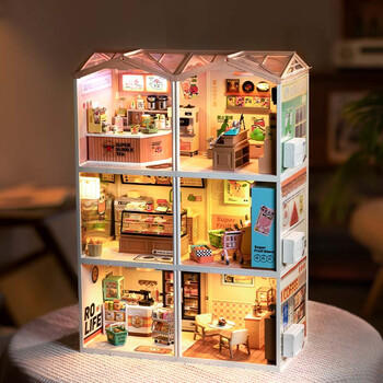 若来（Rolife）超级世界奶茶店diy手工小屋积木拼装玩具儿童生日礼物女孩 /玩具乐器 /积木拼插 /积木 商品图3