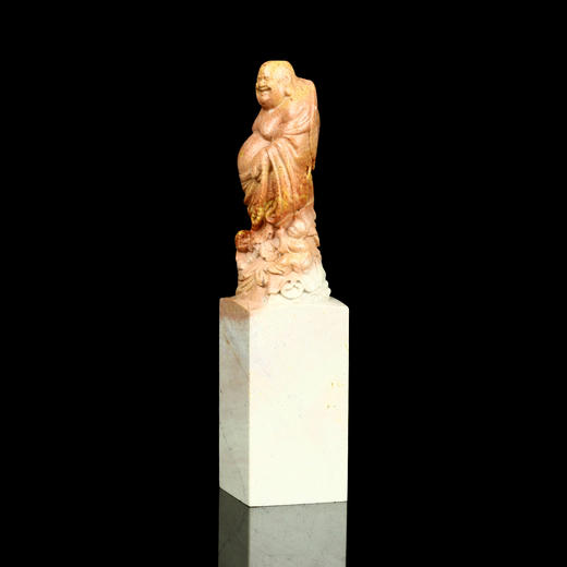 孤品017118-青田新矿俏色佛钮方章-3.0*3.0*12.7cm 商品图1