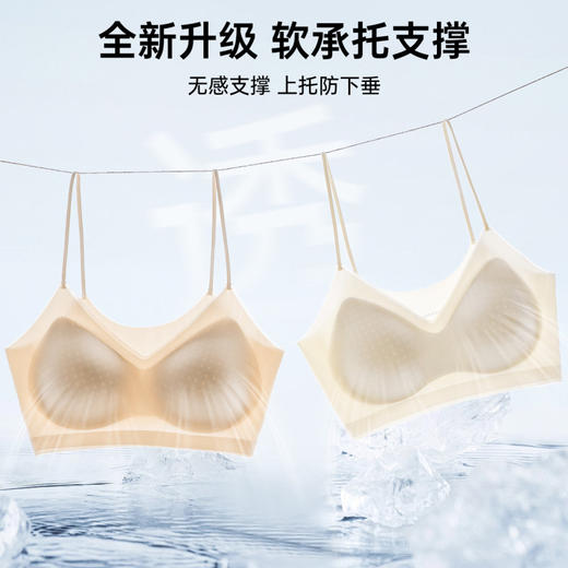 摇曳浅夏 舒适文胸(VIP)轻薄无痕美背粉底液隐形无钢圈聚拢内衣 商品图1