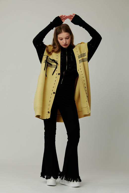 SAFICOO 休闲时尚 羊毛混纺 叠穿神器式马甲 商品图2