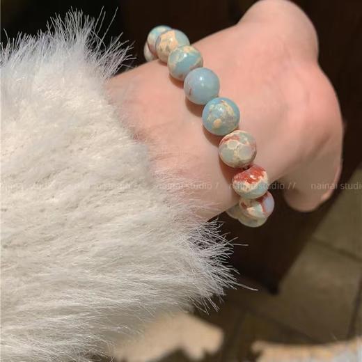 【粉丝专属❗️新中式寿山石串珠】复古百搭叠戴手链男女小清新精致闺蜜手串饰品情人节礼物 商品图6
