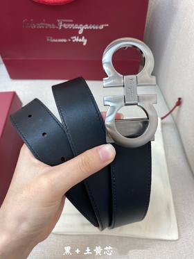 菲拉格慕Ferragamo 3.5cm高级定制款男士皮带 ，双面进口牛皮 真材实料 很有质感 时尚经典不失风范 可自行裁剪