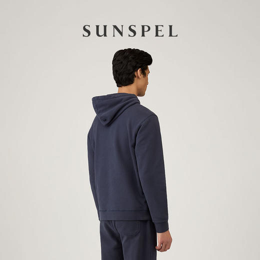 SUNSPEL男士经典款全棉抽绳宽松运动连帽卫衣 商品图3