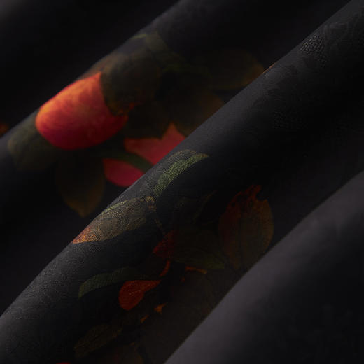 新中式柿柿如意国风香云纱，立领旗袍扣复古上衣WLZD-2510110 商品图3