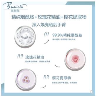 【中欧班列】 台湾 美颜美烟酰胺樱花滋养汪汪长臂手膜（盒装）91g/双/盒 商品图4