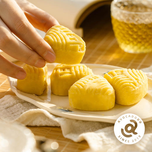 Avocadodo绿豆冰糕端午礼盒6块冷链不加小麦麸质蛋奶敏宝桥本零食 商品图1