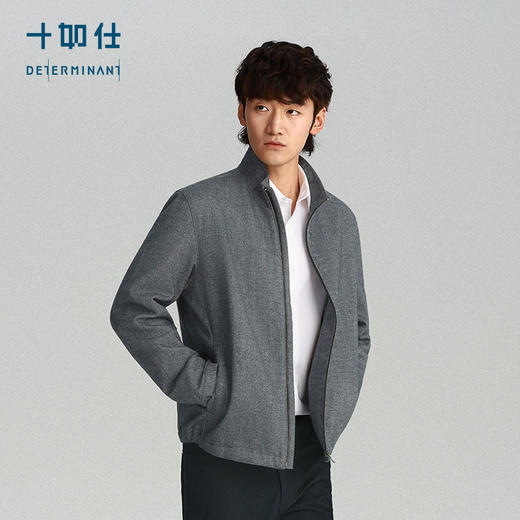 秋冬纯棉梭织里绒保暖商务立领夹克-OW10-03 商品图2