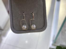 6-7mm akoya珍珠耳坠