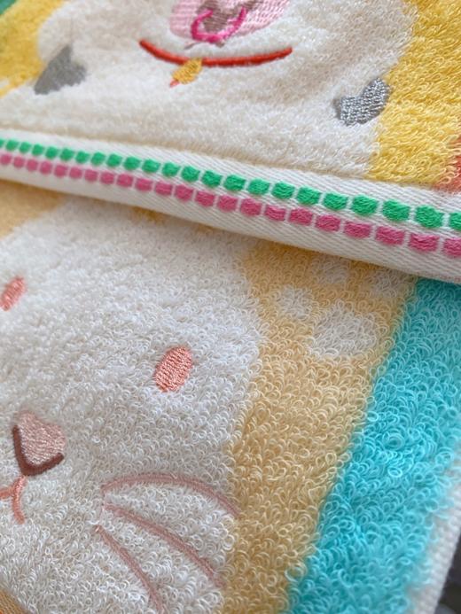 松植屋超萌卡通方巾6条组合儿童卡通面巾洗脸巾34*34cm 商品图4