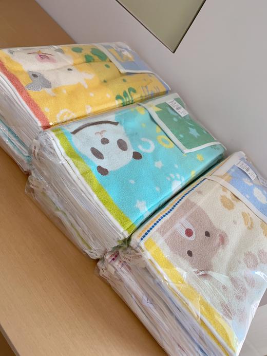 松植屋超萌卡通方巾6条组合儿童卡通面巾洗脸巾34*34cm 商品图5