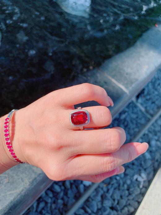 5.25ct刻面碧玺戒指 商品图6