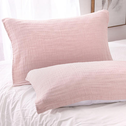 内野X-四重纱双面色纱枕巾2条装 商品图1