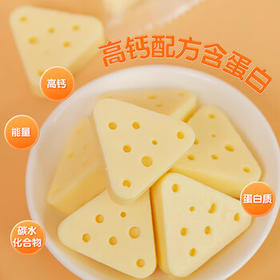 其嘉（QHE+）芝士高钙三角原味90g/袋 芝士奶酪杰瑞同款 内蒙古特产 儿童零食 /休闲食品 /奶制品零食 /再制奶酪
