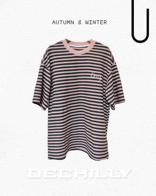 532512558条纹短袖T恤 商品图0