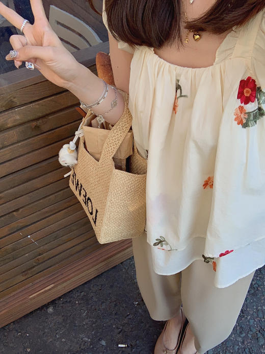 金蘑菇菇  simple fit everyday气球裤 / 松紧腰慵懒九分休闲裤 商品图2