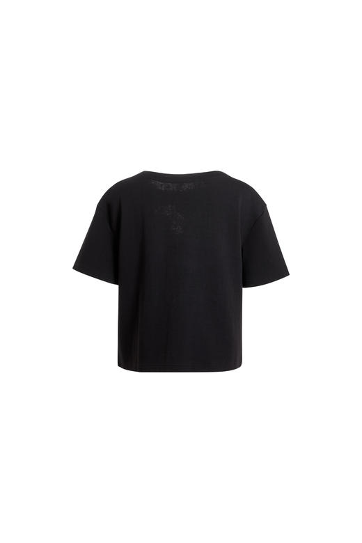 “SS25幻彩花”镂空绣花短款T恤 商品图3