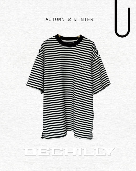 532512558条纹短袖T恤 商品图2