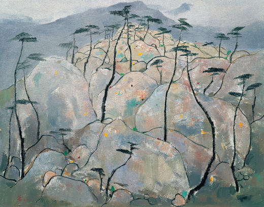 吴冠中|《崂山松石》—— 综合版（油画） 商品图1
