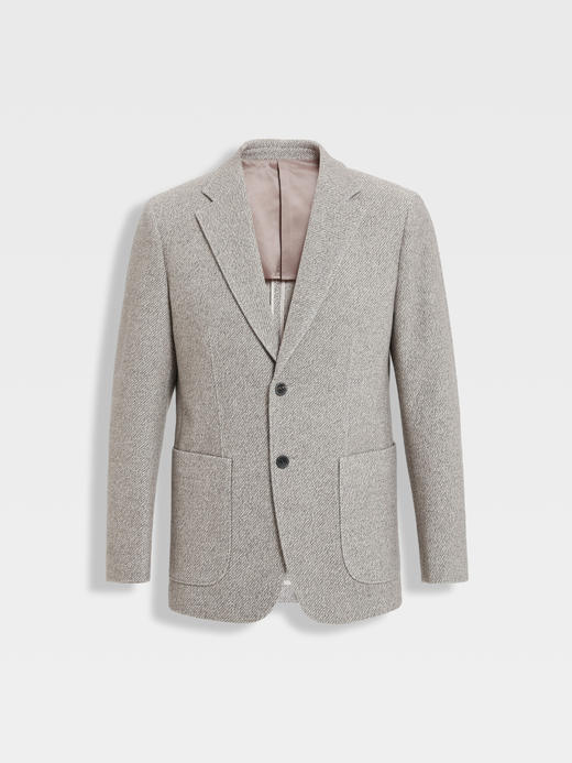 callisto海豚灰羊毛羊绒混纺便西 商品图0