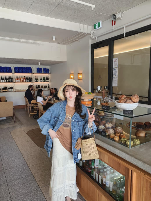 金蘑菇菇  牛仔外套/  百搭休闲牛仔外套 商品图8