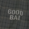 GOODBAI logo徽章剪影贴布绣格纹正肩圆领长袖上衣 商品缩略图3