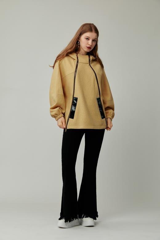 SAFICOO 时尚休闲 微宽松版型羊毛卫衣外套 商品图0