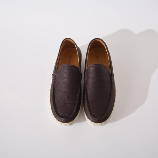 托DS同款！高阶松弛感男士头层牛皮一脚蹬草编乐福鞋 商品图2