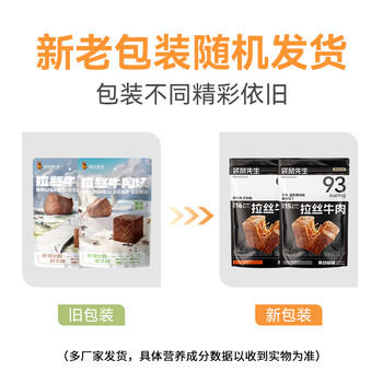 袋鼠先生拉丝卤牛肉即食健身代餐高蛋白休闲肉类零食开袋轻食55g*8袋 /休闲食品 /肉类零食 /牛肉类 商品图4