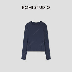ROMI STUDIO“轻盈自在”绵羊毛混纺亲肤爽滑长袖上衣 RWCSSD2717