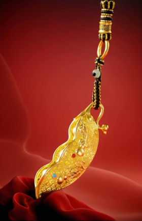 朱炳仁铜富贵豆荚