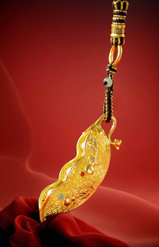 朱炳仁铜富贵豆荚 商品图0