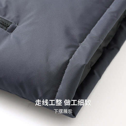 【含鸭绒】圣得西男士可拆卸连帽羽绒服2025冬季新款扛皱百搭外套 商品图9