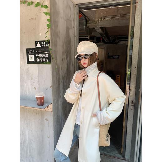 【269元任选2件】现货！成本巨贵，拍下包赚！温柔奶杏中长款风衣外套 商品图2