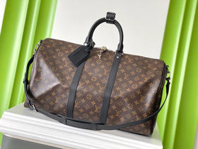 夏季特惠💰950 原单LV M56712 尺寸：50×29×22cm KEEPALL 老花旅行袋 变码芯片