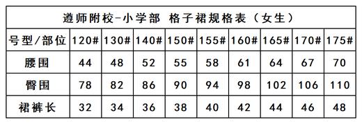 遵师附校-女格子裙 商品图3