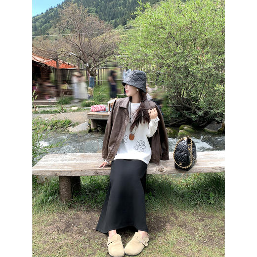 <曾小咸推荐>现货秒杀 ！微信超特价！韩系鱼尾半身裙长裙 日常159.99 立减80 秒杀79.99！！条纹衬衫 秒杀89.99！！ 商品图2