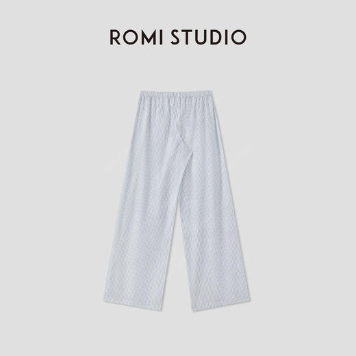 ROMI STUDIO“慵懒随性”棉质柔软亲肤印花条纹阔腿裤 RWCRXM4001【现货】 商品图1