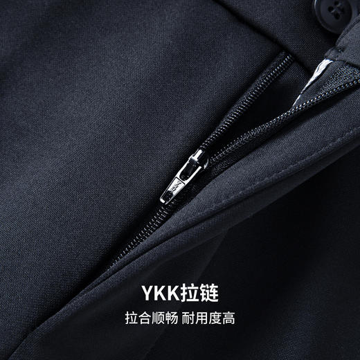 圣得西男士加绒加厚弹力舒适休闲裤2025秋季远红外升温新款直筒裤 商品图7