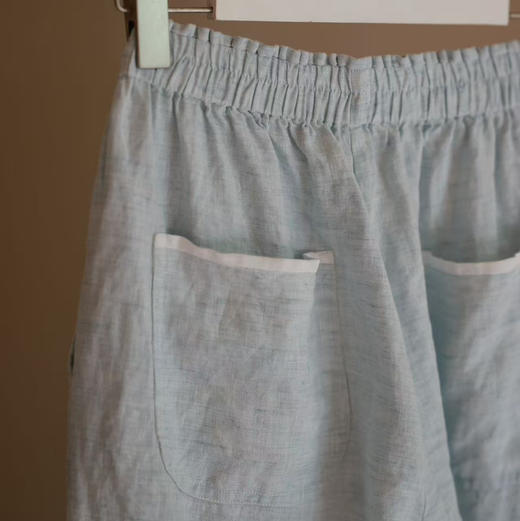 黄阿福 亚麻九分裤【预售】 商品图3