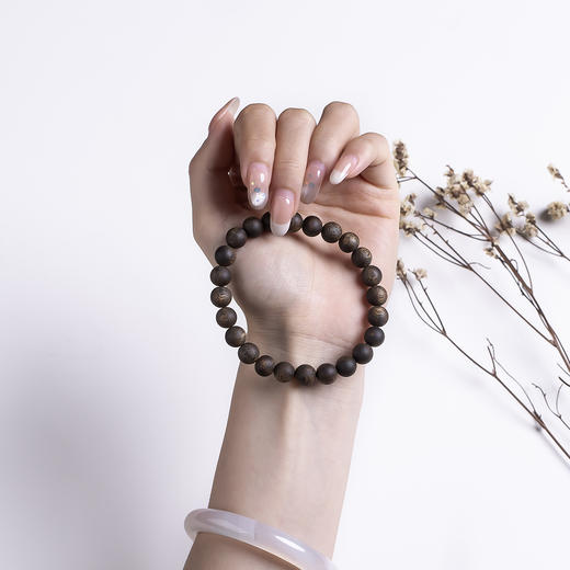 xy0544沉水级8mm沉香素串手串 商品图7