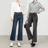 「高货rg」全新升级【铂金会员192/天猫259/差价67】(45518)洛诗琳百搭高腰微喇牛仔裤2025秋季新款四面弹显瘦九分裤 商品缩略图1