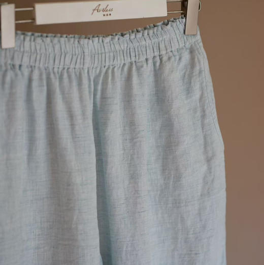 黄阿福 亚麻九分裤【预售】 商品图1