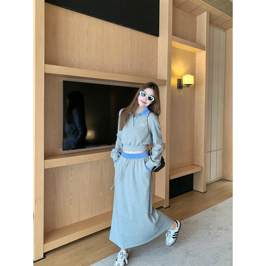 【129元任选2件】现货！韩系学院风撞色半身裙 商品图3