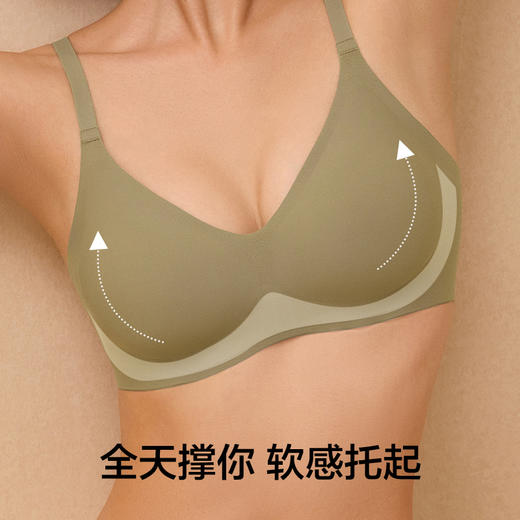 有棵树小胸聚拢收副乳防下垂大胸显小无痕女士文胸-W261C 商品图1